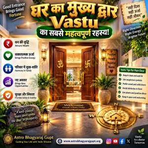 घर का मुख्य द्वार: वास्तु का सबसे महत्वपूर्ण रहस्य! 🚪✨Main Entrance Vastu: The Most Important Secret of Your Home! 🚪✨