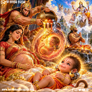 जब माता अंजना की कोख से प्रकट हुए दिव्य बाल हनुमान जी | When Divine Baby Hanuman Ji Emerged from Mother Anjana’s Womb