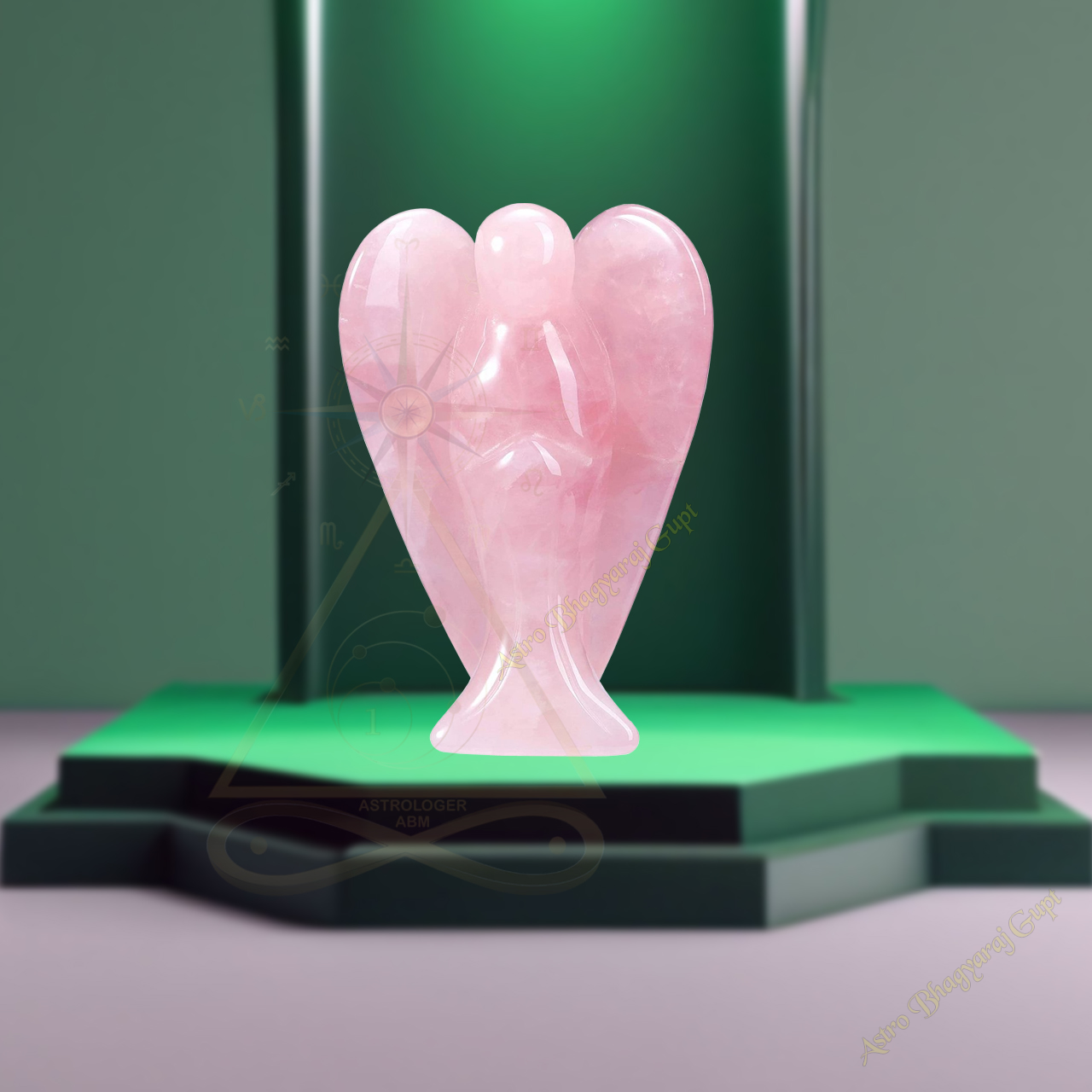 Rose Quartz Lucky Angel 