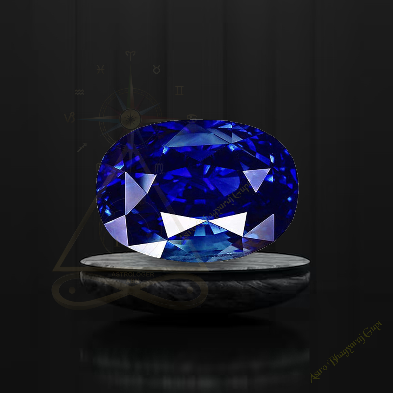 Blue Sapphire Aquarius Sign