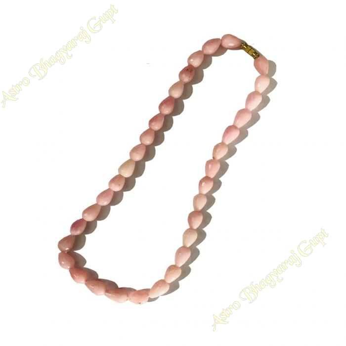 Rhodonite Stylish Diamond Cut Mala
