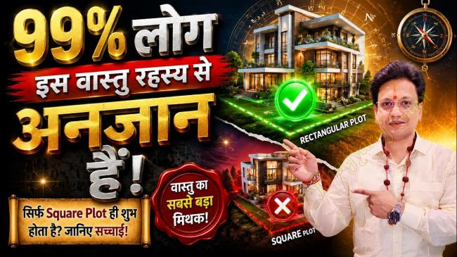Square vs Rectangular Plot in Vastu Shastra – Myth Explained with Energy Balance, Directions, and Scientific Vastu Principles for a Prosperous Home.