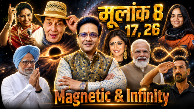 Birth on 8, 17, 26 कैसे होते है मूलांक 8 के लोग ? Psychic Number 8 | Mulank 8, Numerology Number 8