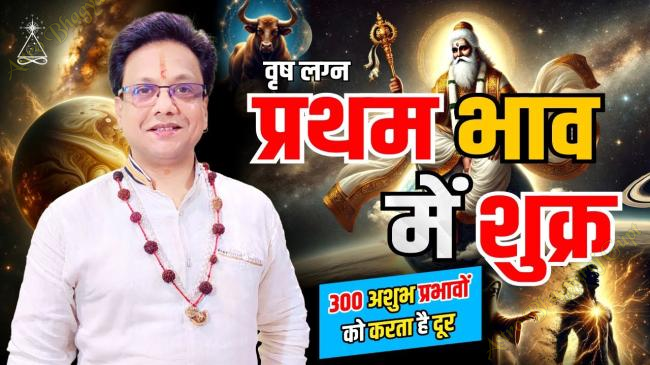 Prediction of VENUS in FIRST House in TAURUS Ascendant वृष लग्न शुक्र प्रथम भाव में