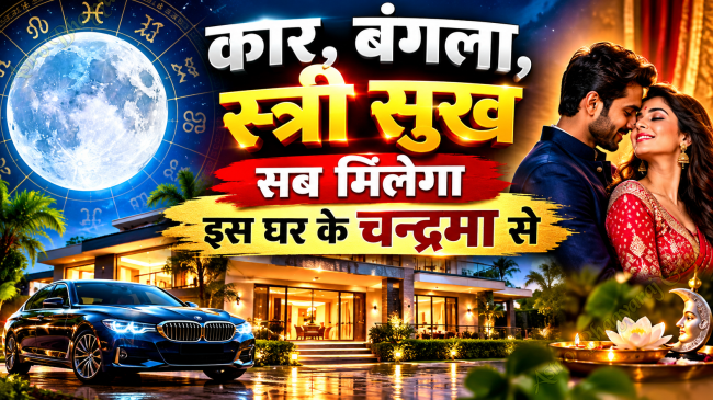 कुंडली के चौथे भाव में चंद्रमा | Moon in 4th House in Vedic Astrology | धन, सुख, संपत्ति और मानसिक शांति के ज्योतिषीय संकेत