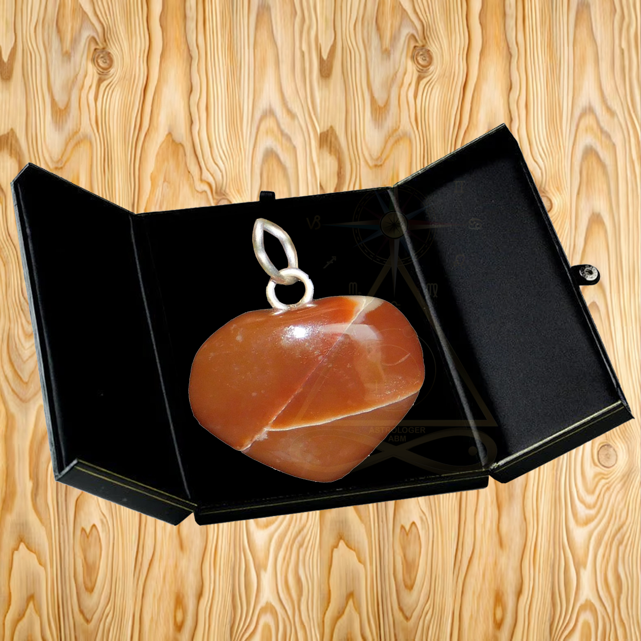 Red Jasper Heart Pendant | ??? ?????? ????? ????