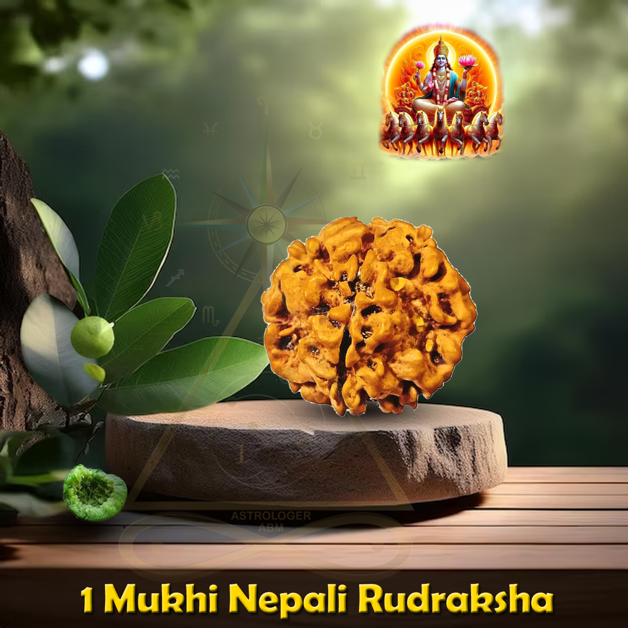 1 Face Natural Nepal Rudraksha Round Shape