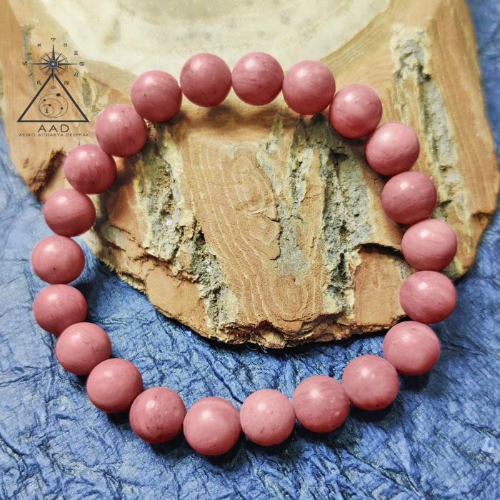 Rhodochrosite Bracelet for Luck