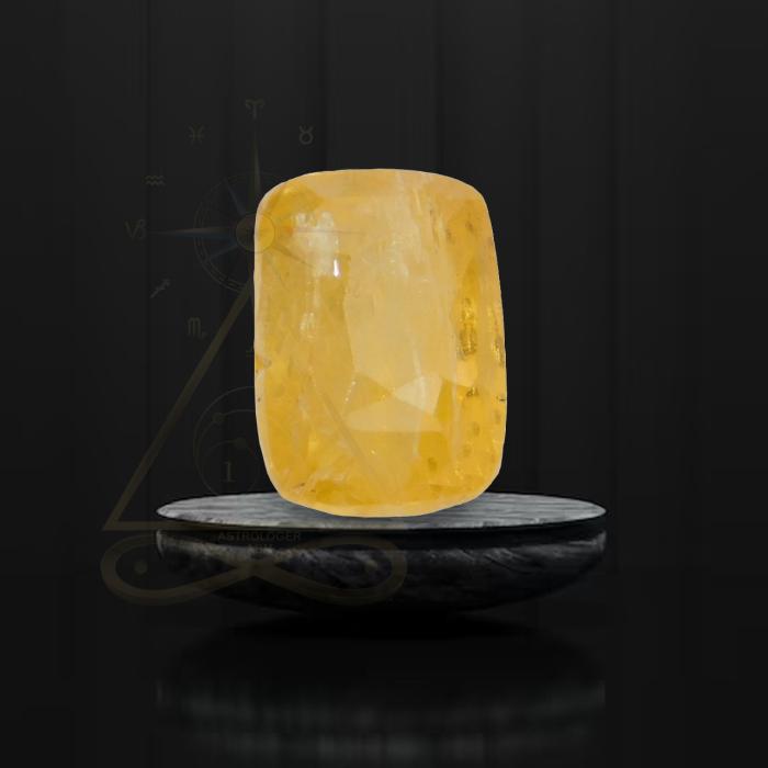 Real yellow sapphire 