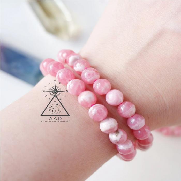 Rhodochrosite Bracelet for Meditation