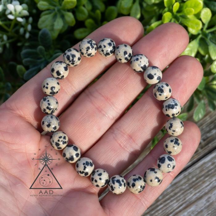 Dalmatian Jasper Gemstone Bracelet